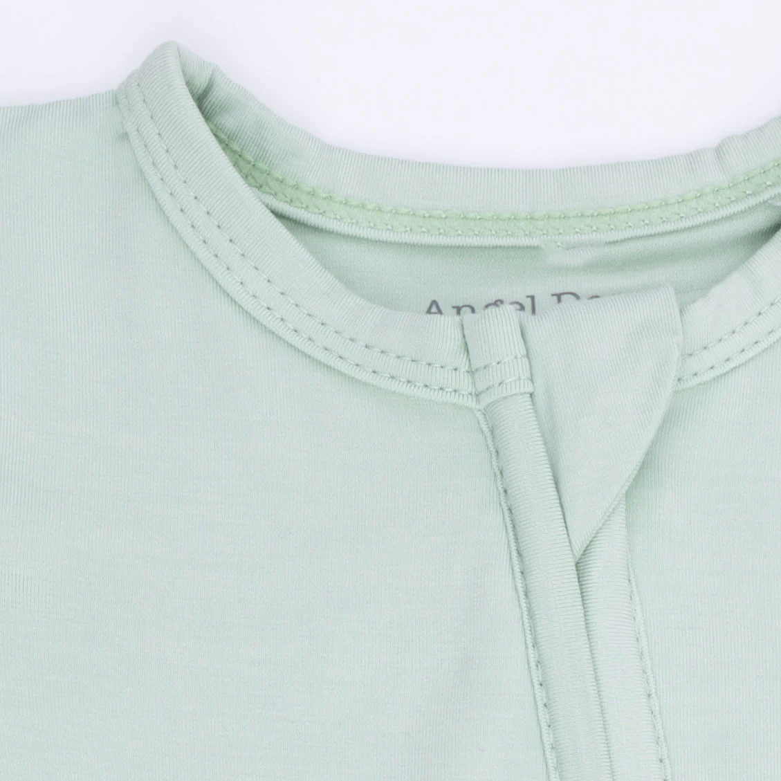 Solid Cameo Green - 2 Way Zipper Footie - Image 4