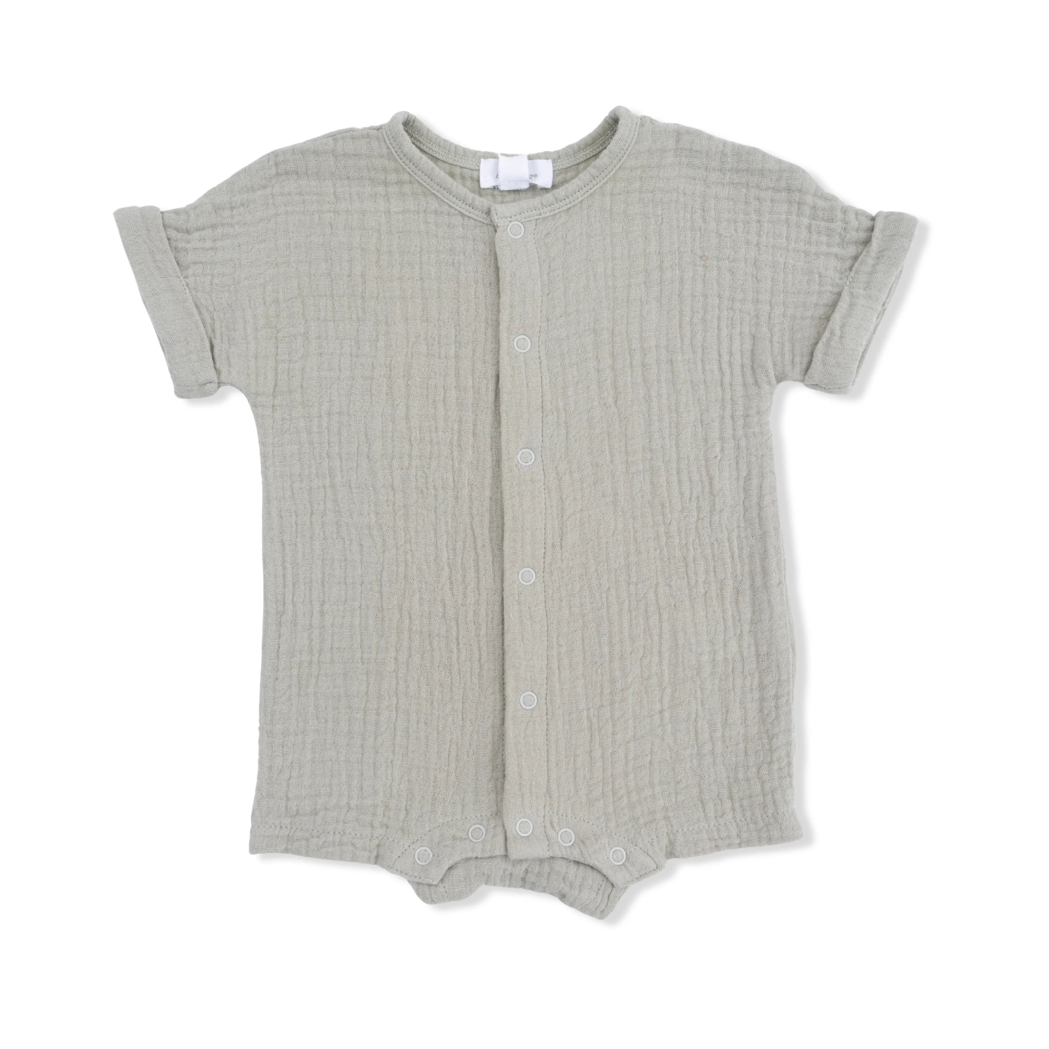 Solid Muslin Desert Green - Dolman Henley Shortall - Image 2