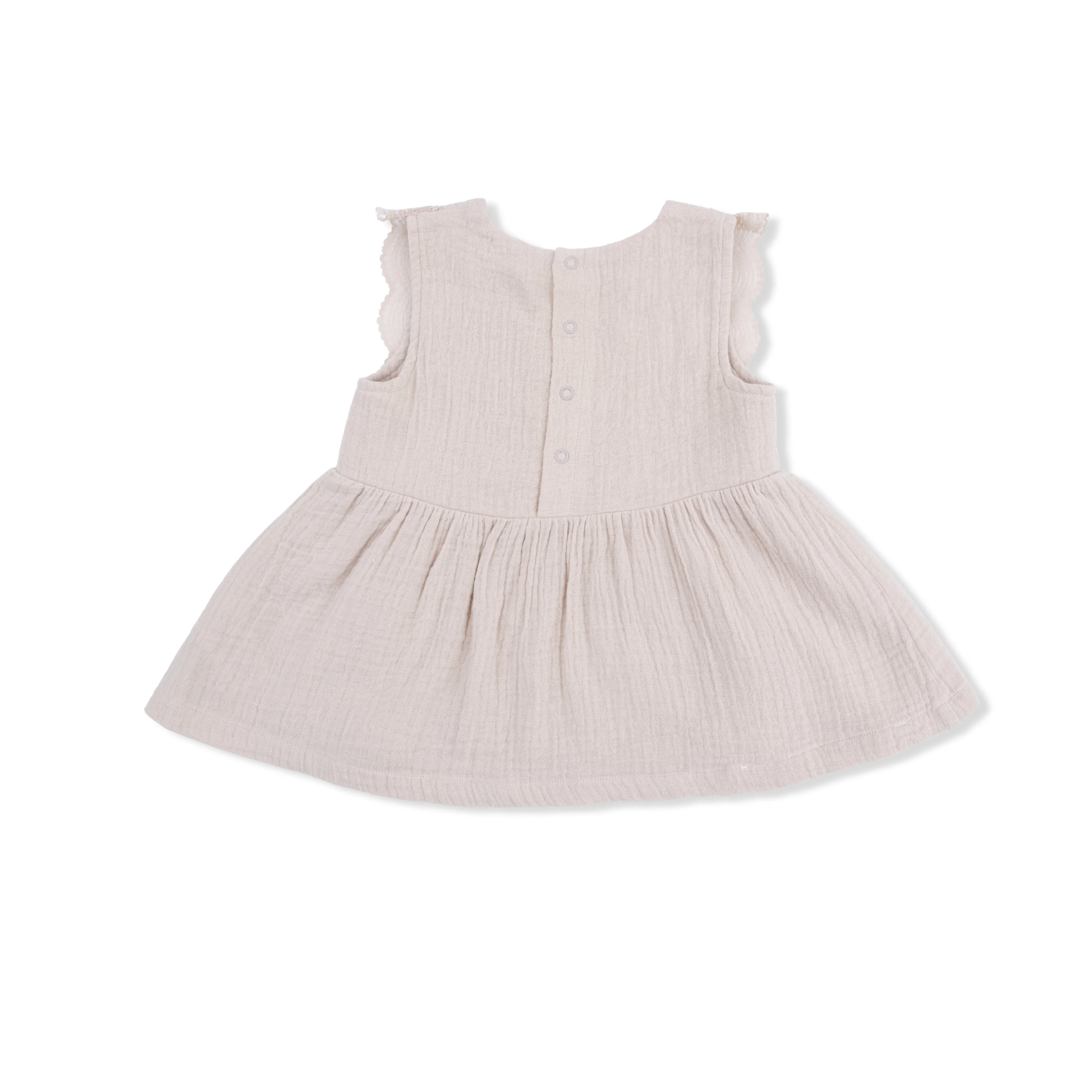 Solid Muslin French Oak - Babydoll Top with Mod Bloomer - Image 3