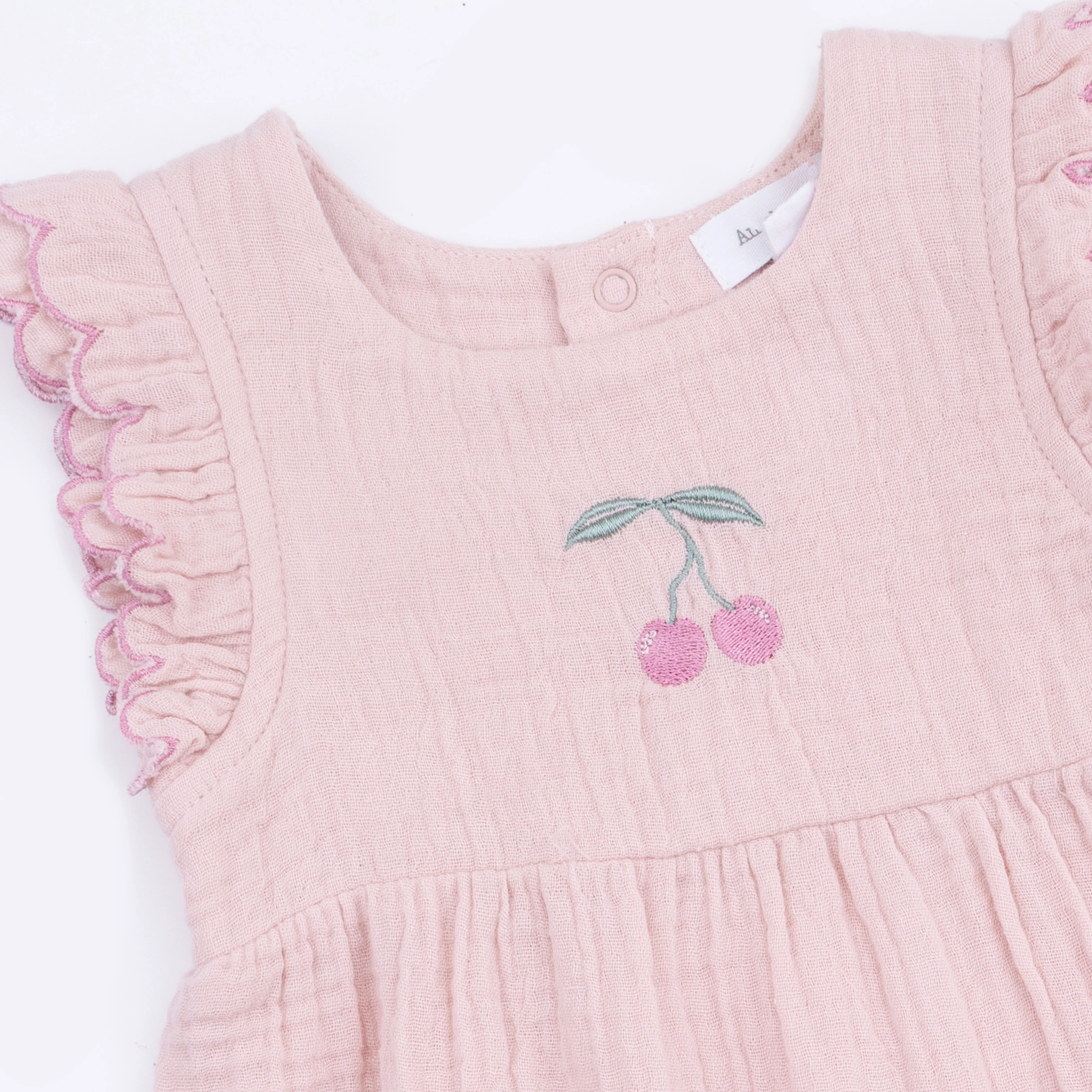 Solid Muslin Lotus - Scallop Ruffle Shortie - Image 4