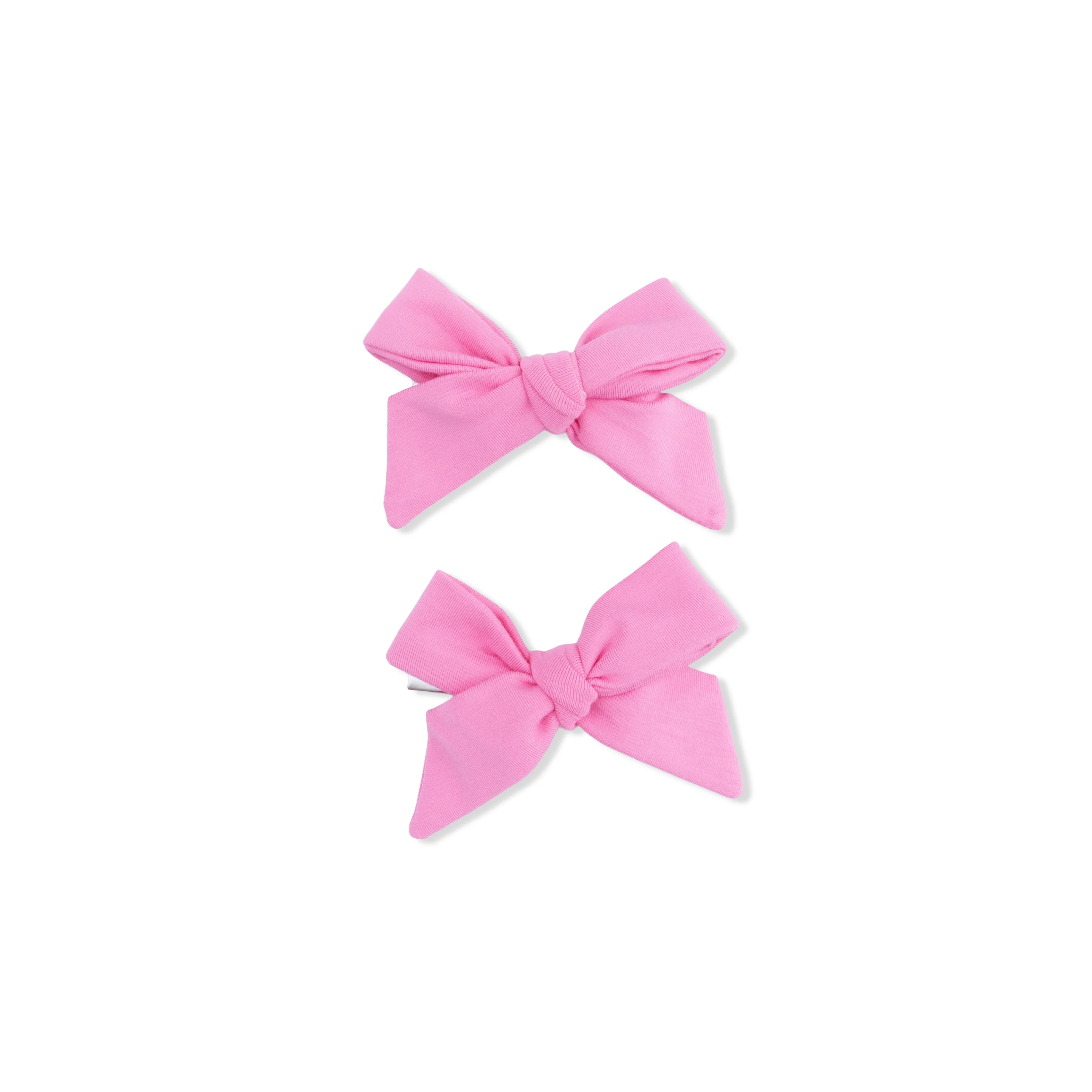 Solid Pink Drink - 2 Pack Bow Clips - Image 2