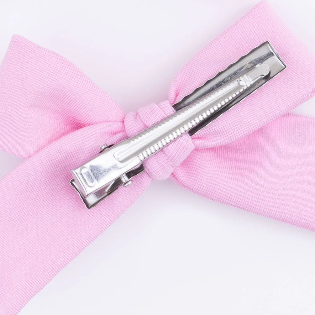 Solid Pink Frosting - 2 Pack Bow Clips - Image 5