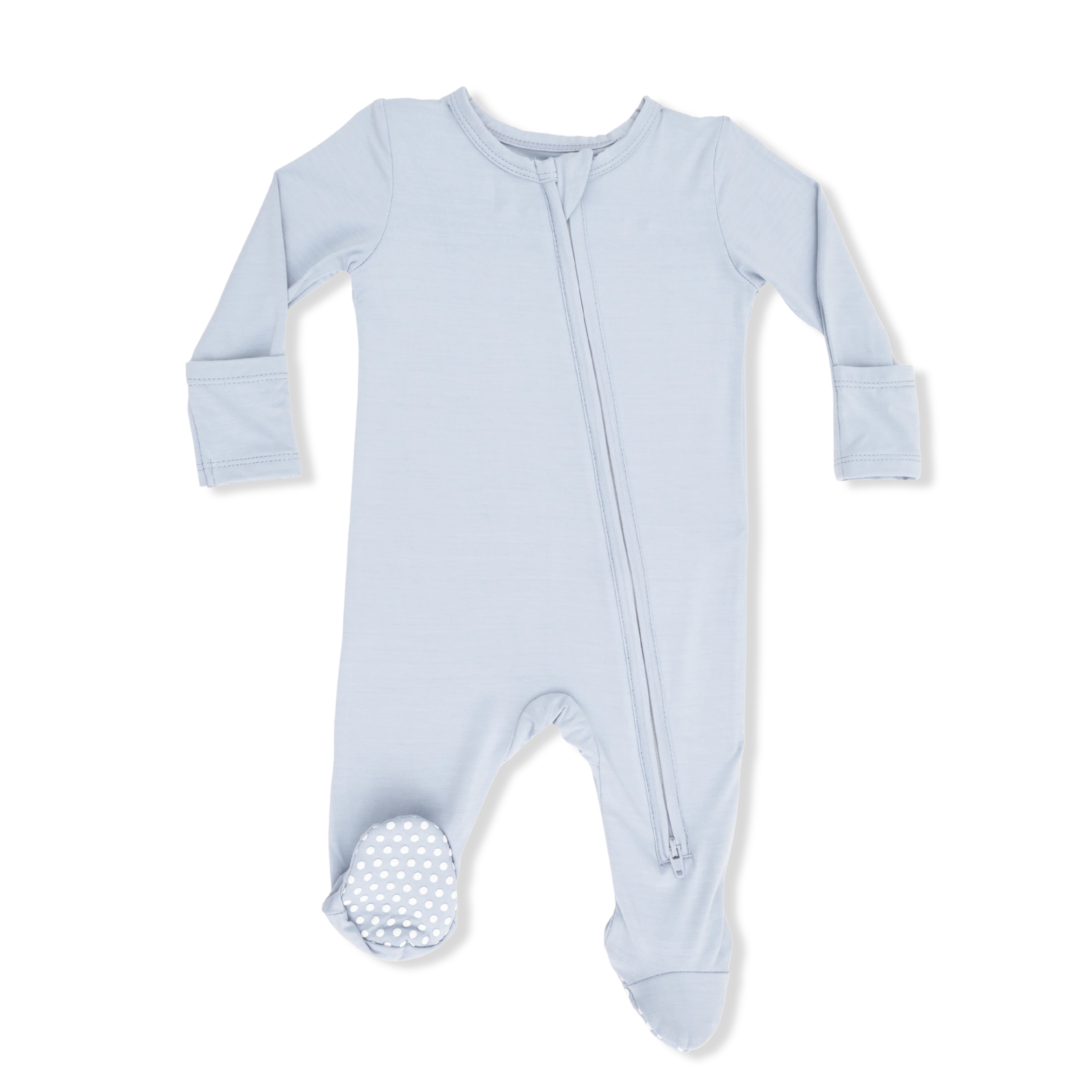 Solid Plein Air - 2 Way Zipper Footie - Image 2