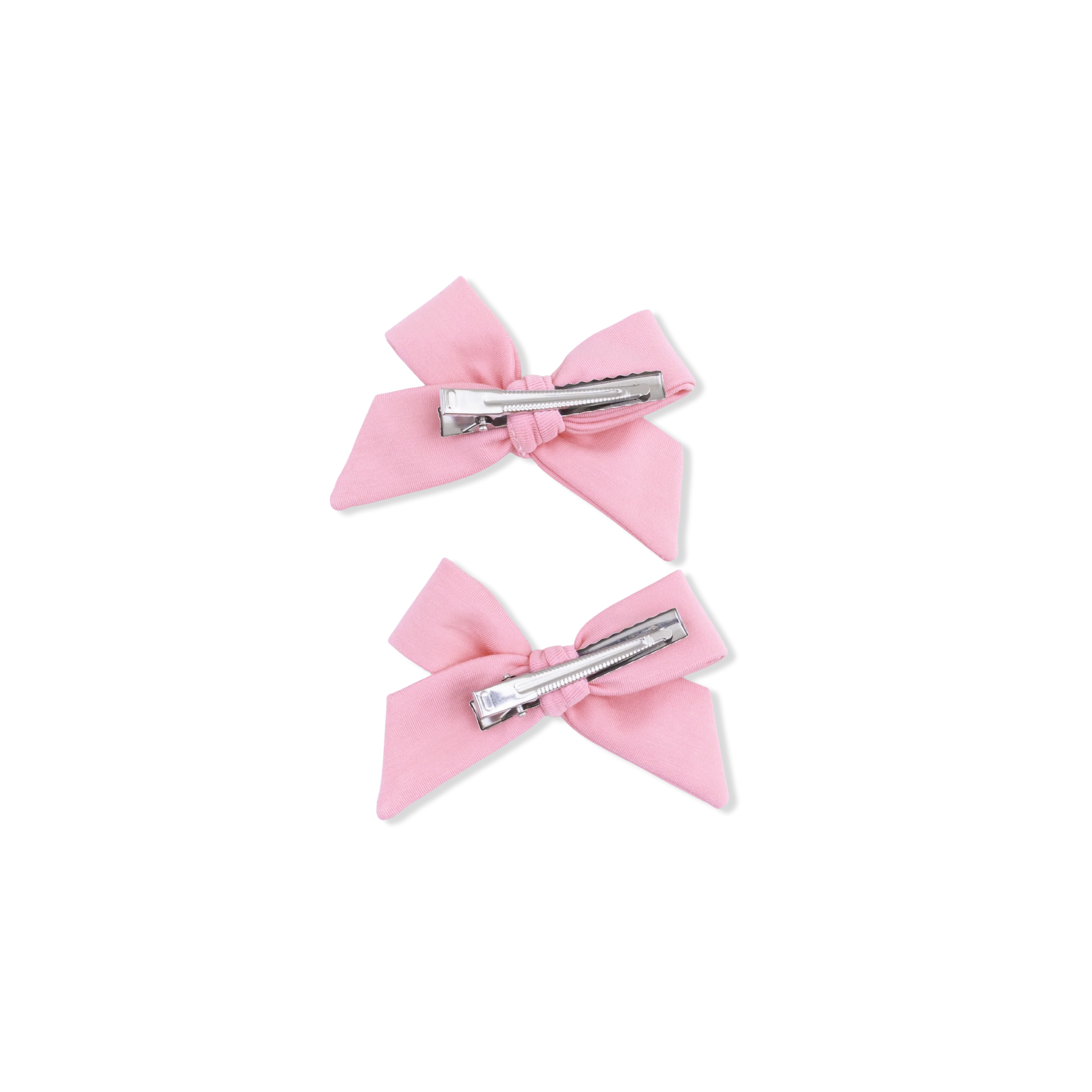Solid Rose Elegance - 2 Pack Bow Clips - Image 2