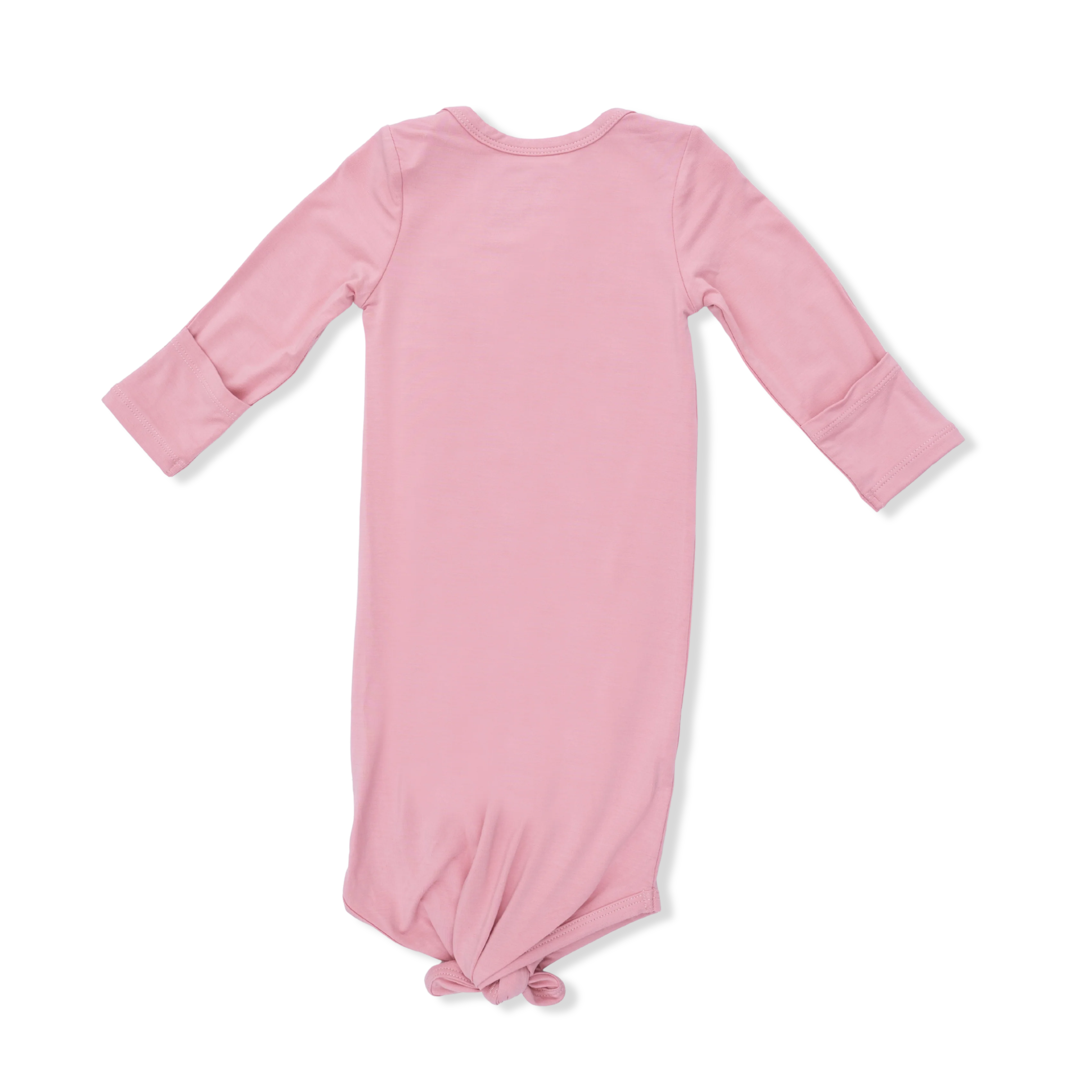 Solid Rose Elegance - Knotted Gown and Headband - Image 3