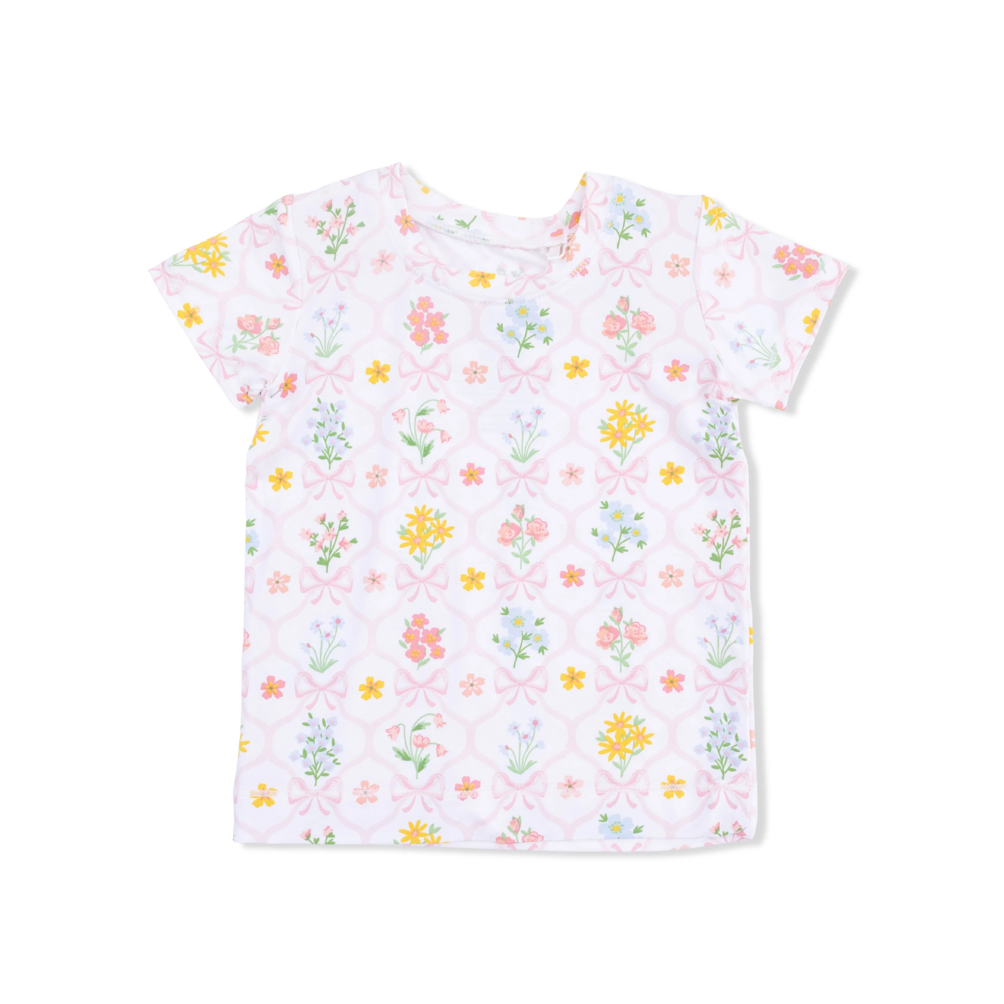 Spring Blooms Bow Trellis - Loungewear Short Set - Image 3