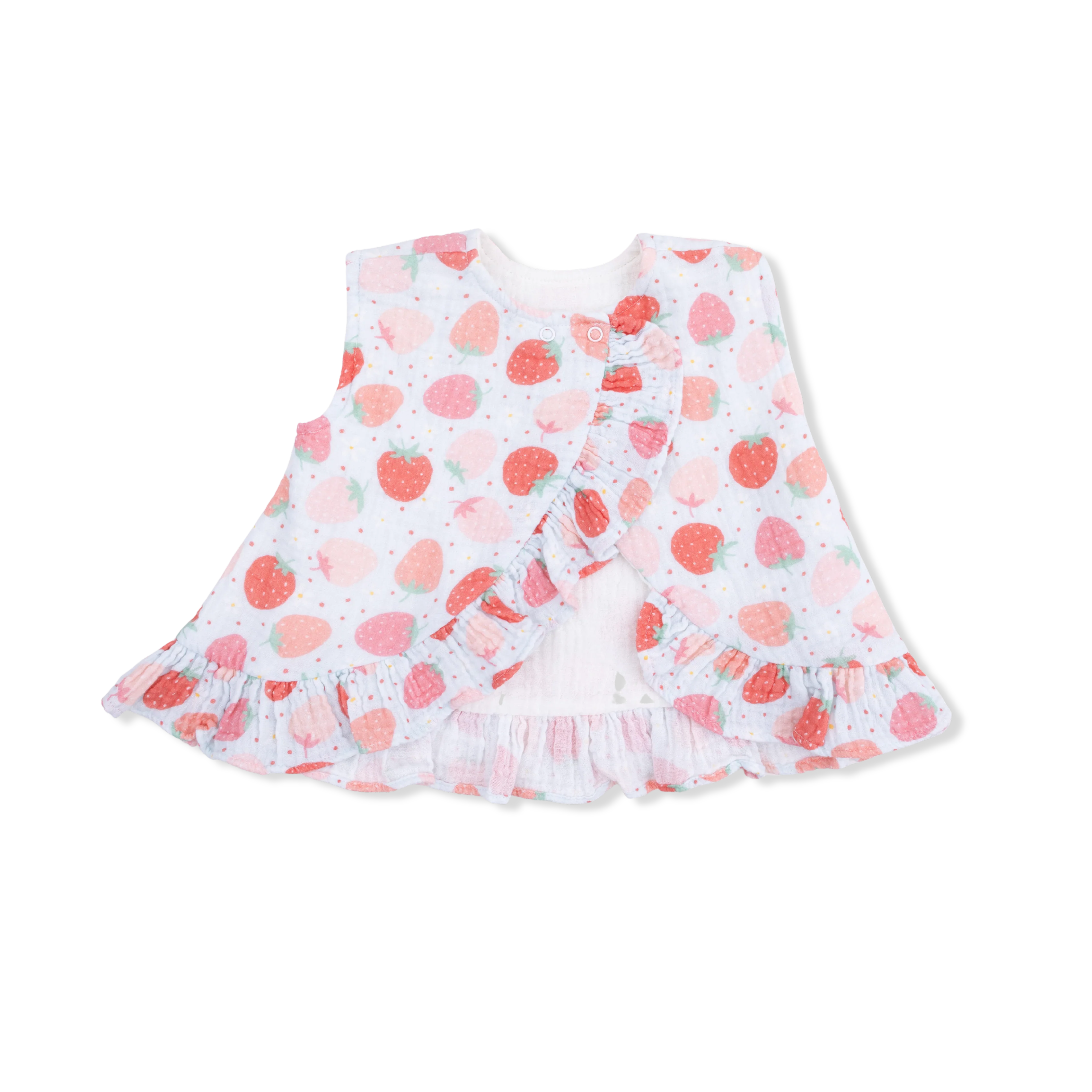 Strawberry Bliss - Ruffle Back Top & Bloomer - Image 3
