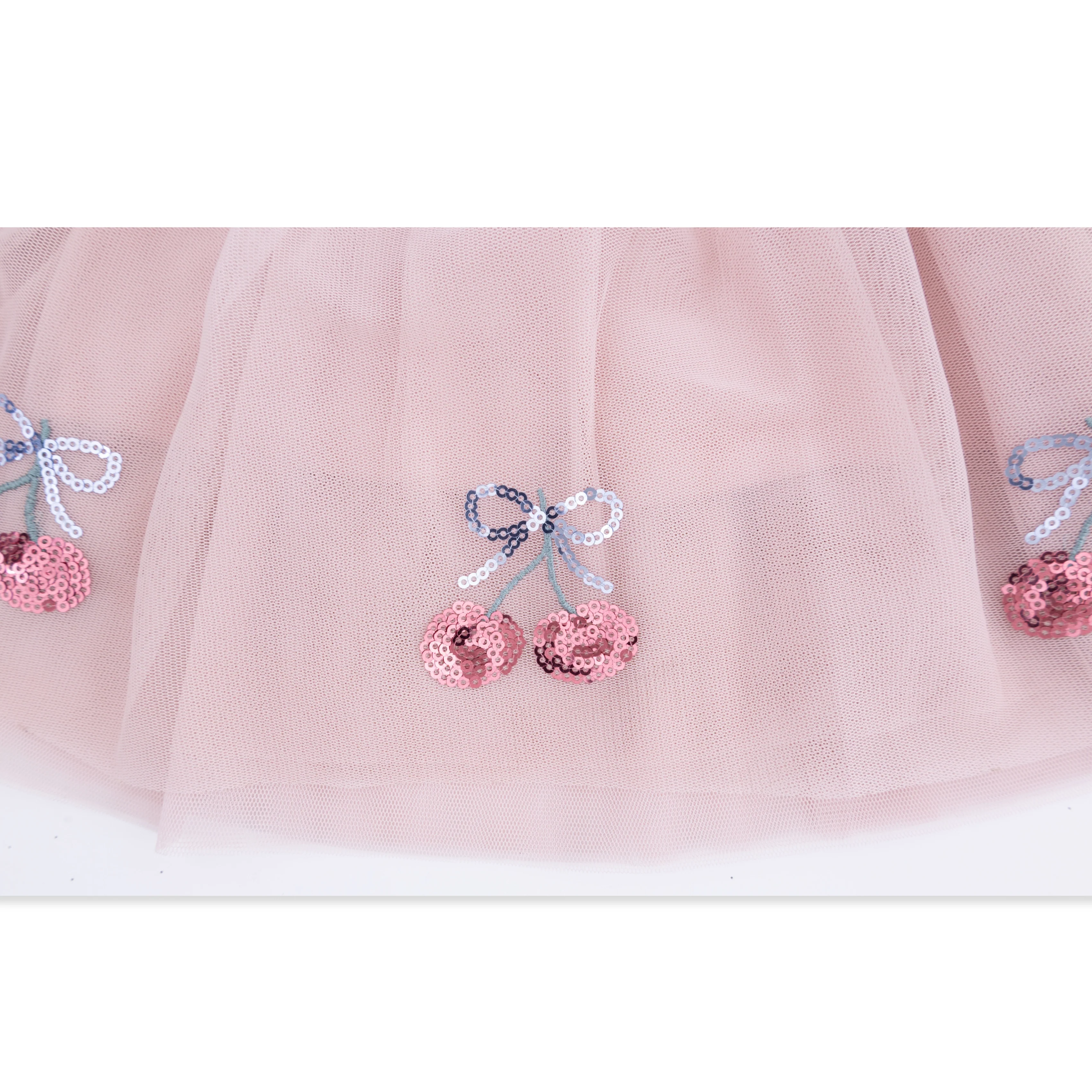 Sweet Bow Cherries - Tutu Skirt with Bike Shorts - Image 4