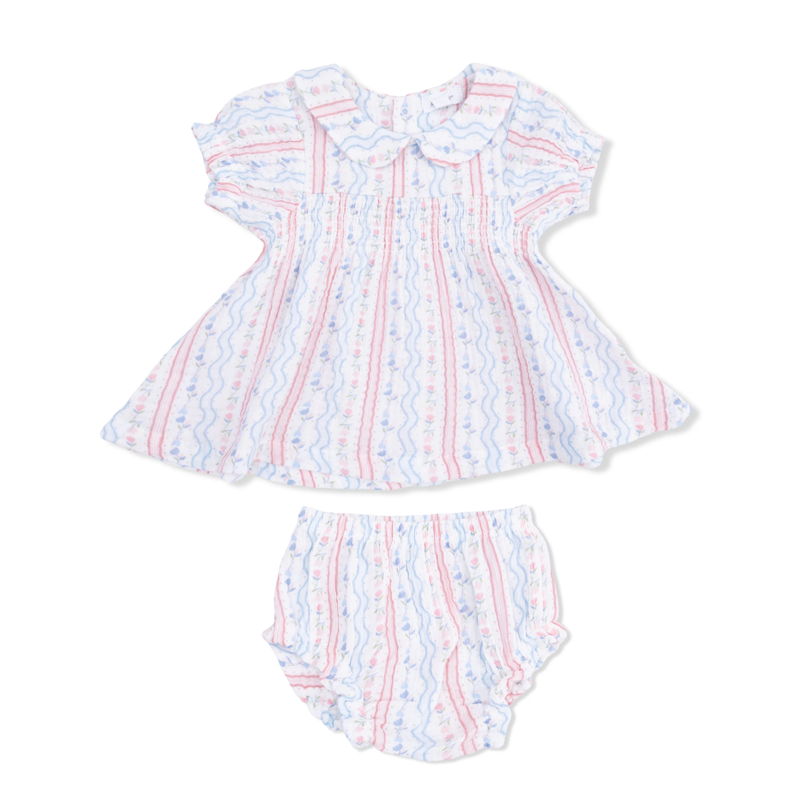 Tulip Stripe - Smocked Dress Set - Image 2