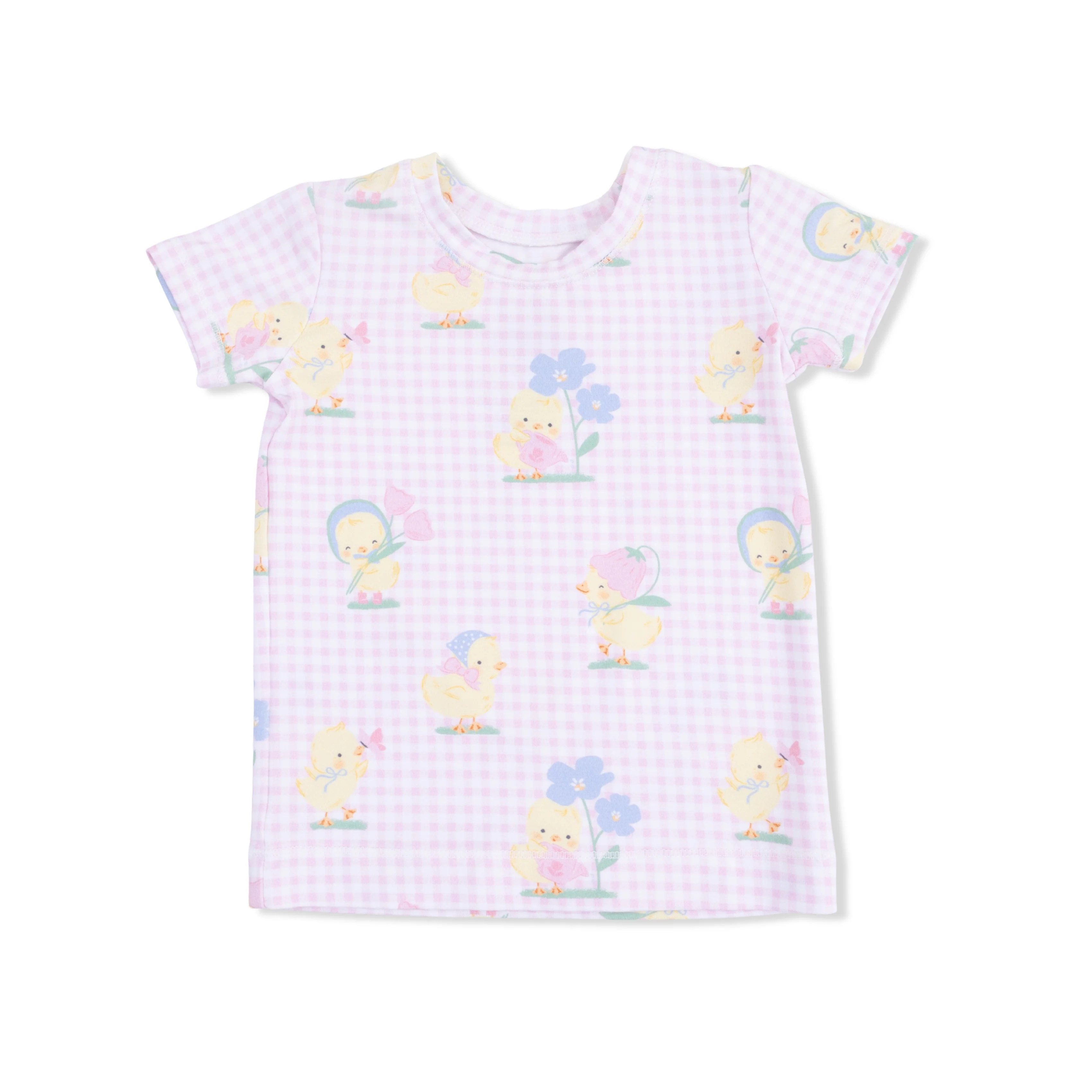 Vintage Spring Ducklings Pink - Loungewear Short Set - Image 3