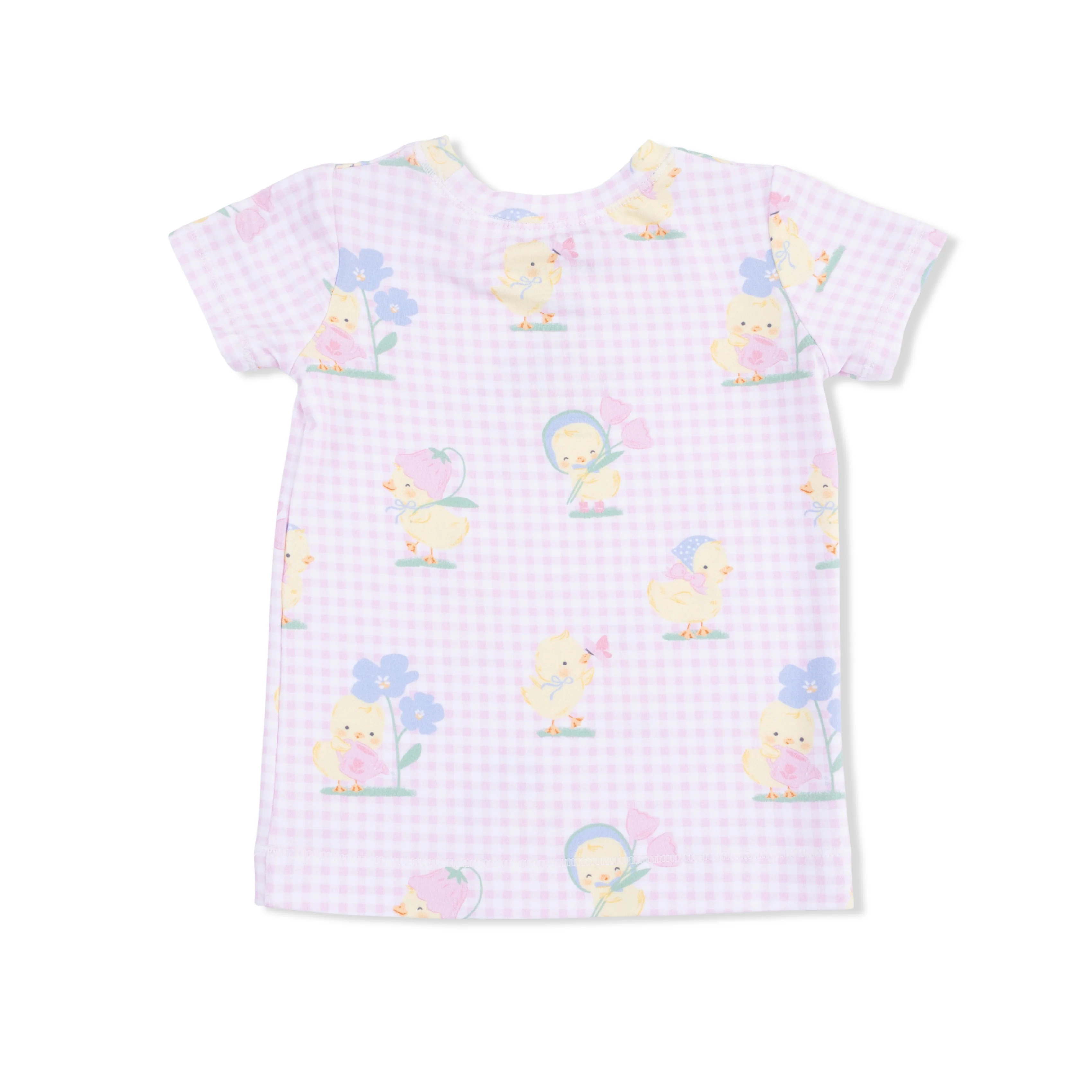 Vintage Spring Ducklings Pink - Loungewear Short Set - Image 4