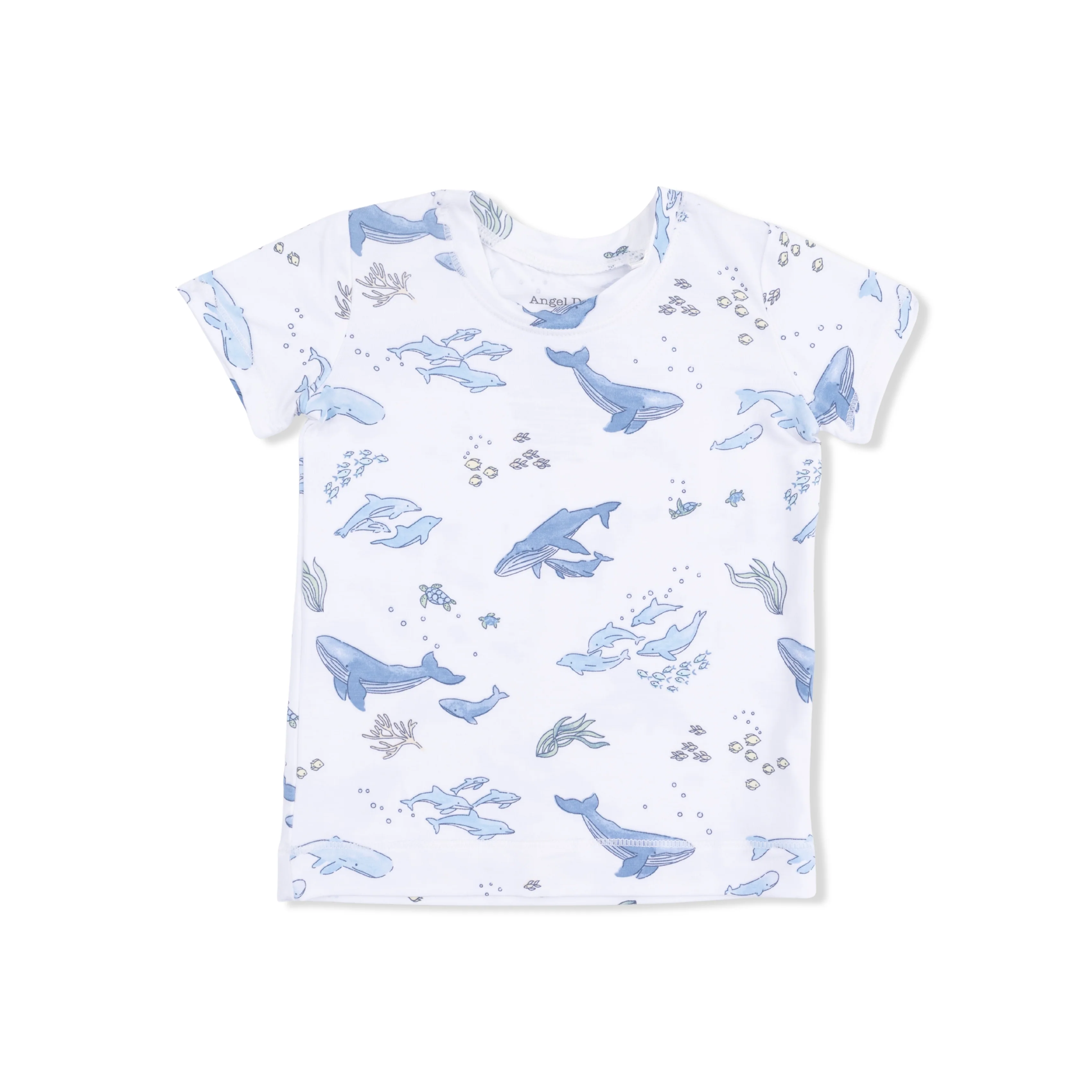 Watercolor Blue Whales - Loungewear Short Set - Image 3