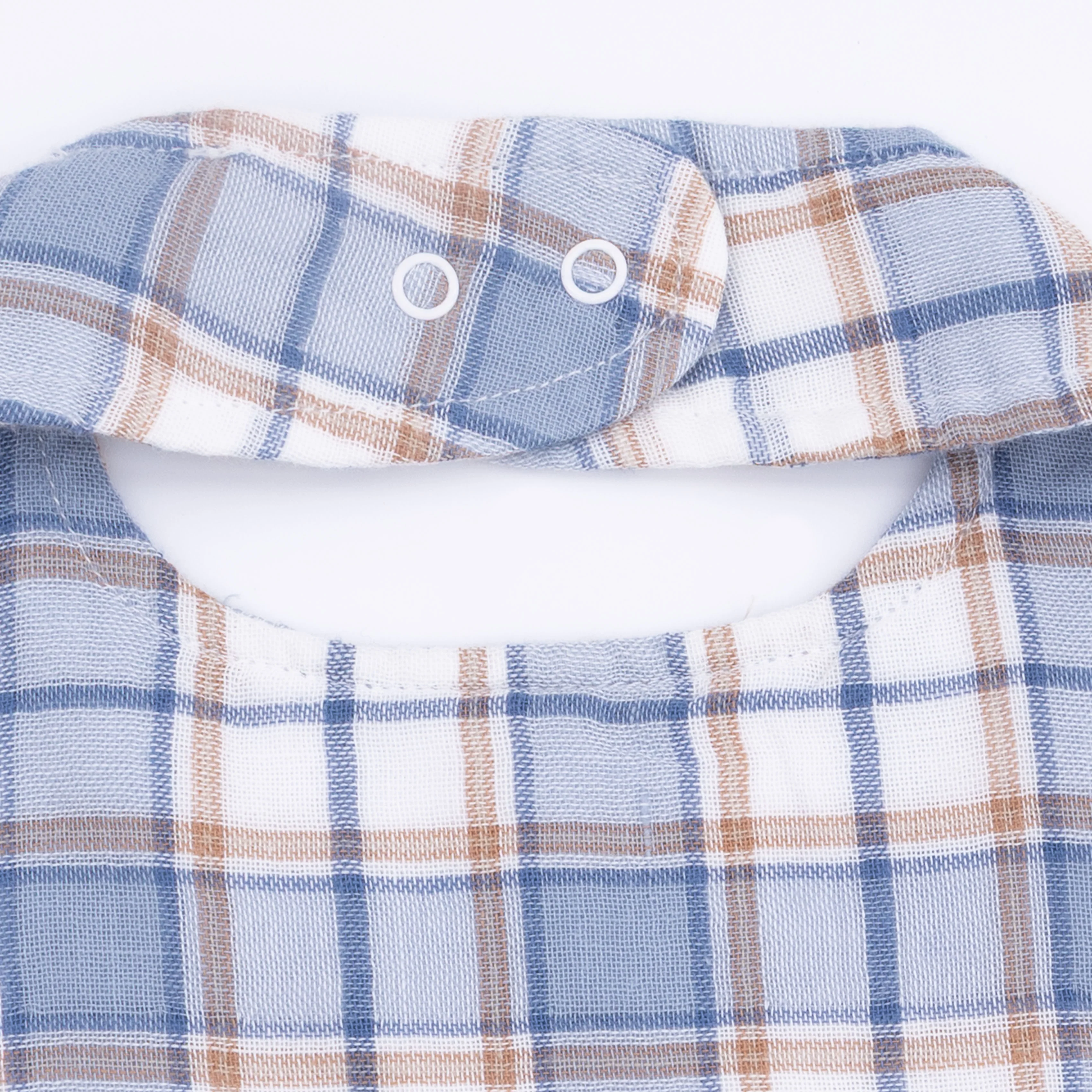 Western Boot Plaid - Feeding Bib - Image 4