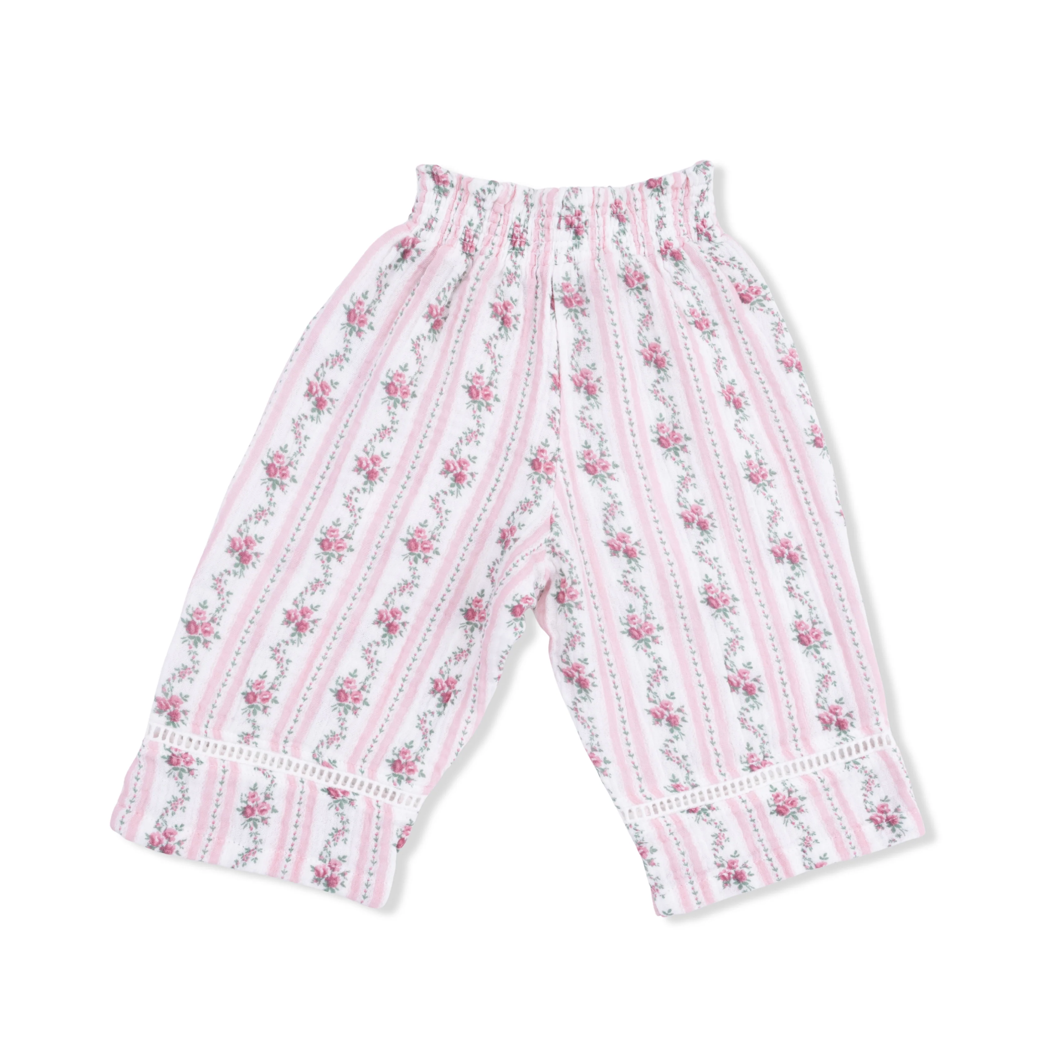 Winding Roses Stripe - Peplum Tank and Smocked Waist Pants - Image 4