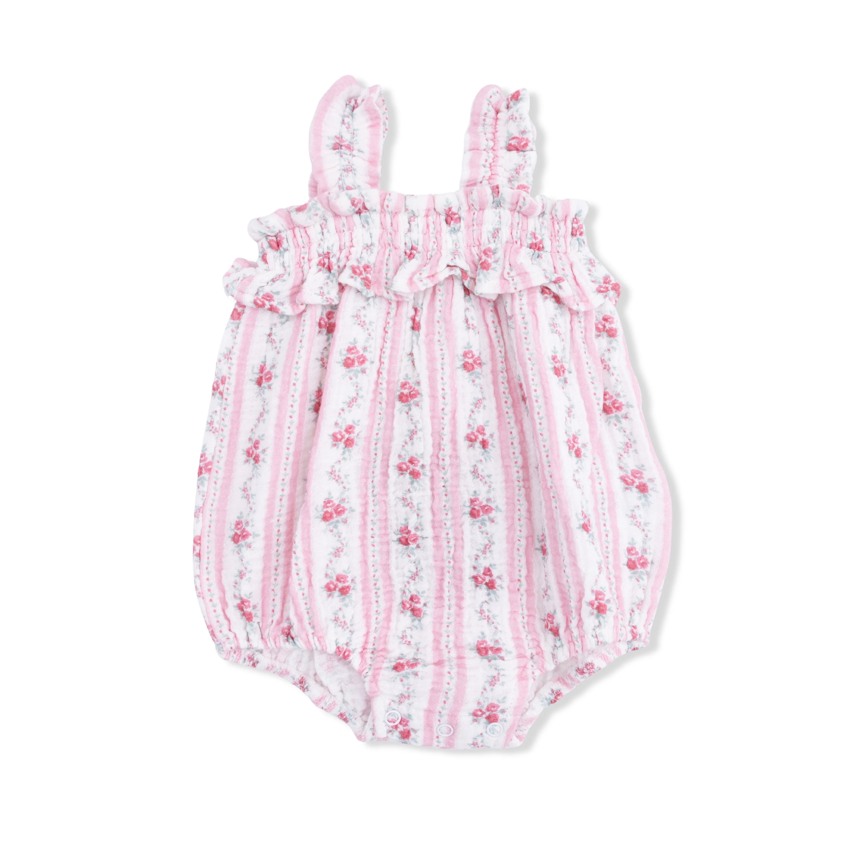 Winding Roses Stripe - Ruffly Strap Bubble - Image 3