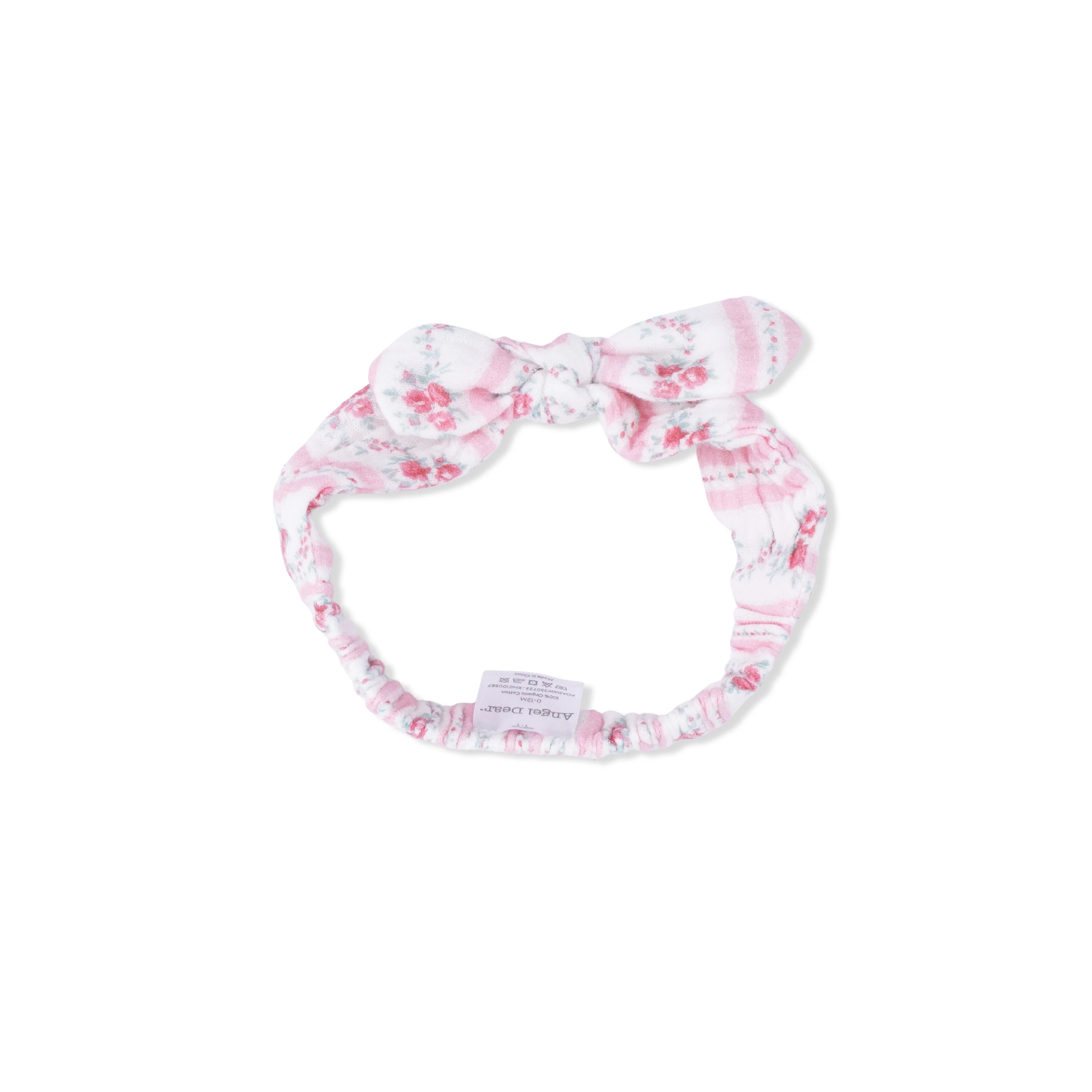 Winding Roses Stripe - Ruffly Strap Overall & Headband - Image 2