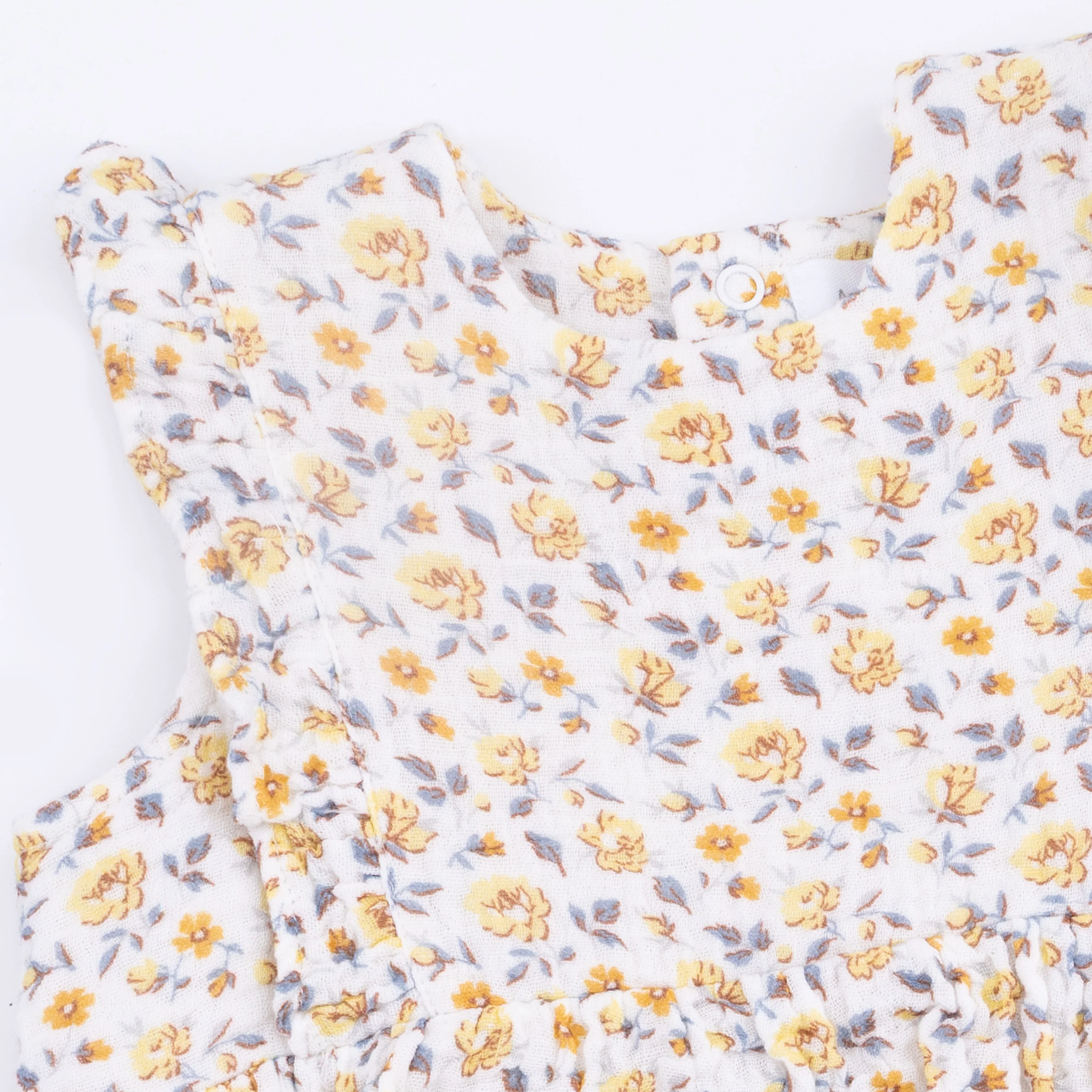 Yellow Country Roses - Ruffle Bubble Dress - Image 4